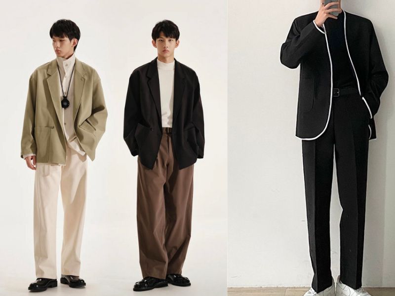 Khoe dáng cực đỉnh cùng set thời trang phong cách Normcore khi mix quần culottes với áo blazer form rộng