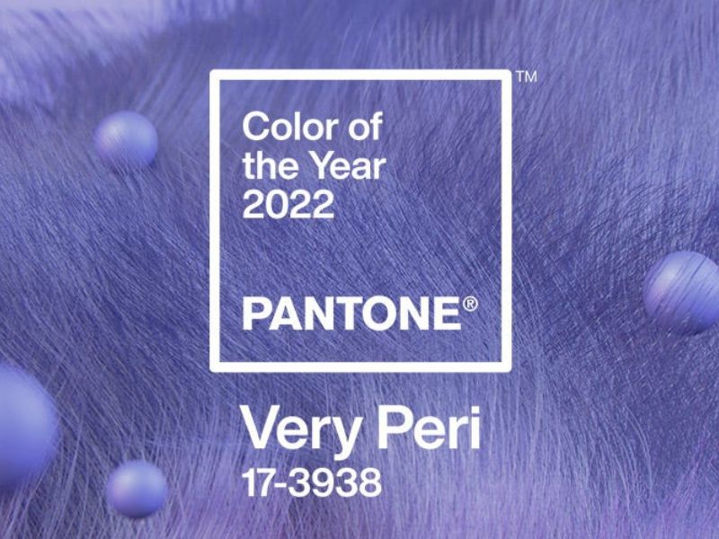 Xu hướng bảng màu pantone năm 2022 - Very Peri (Màu xanh lam hoa dừa)