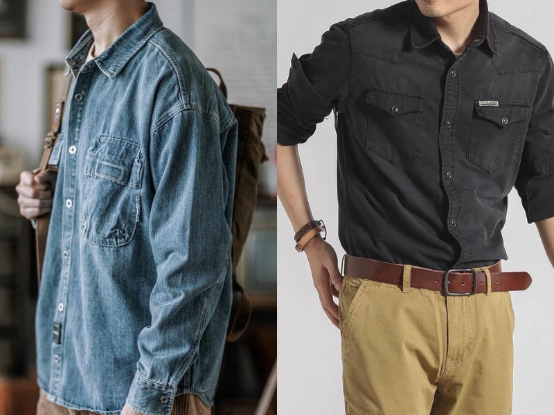 Sản phẩm của shop áo sơ mi denim nam Jean Shop