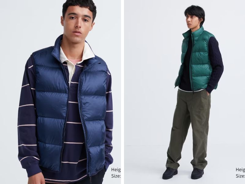 Shop áo gile phao nam ở Hà Nội Uniqlo