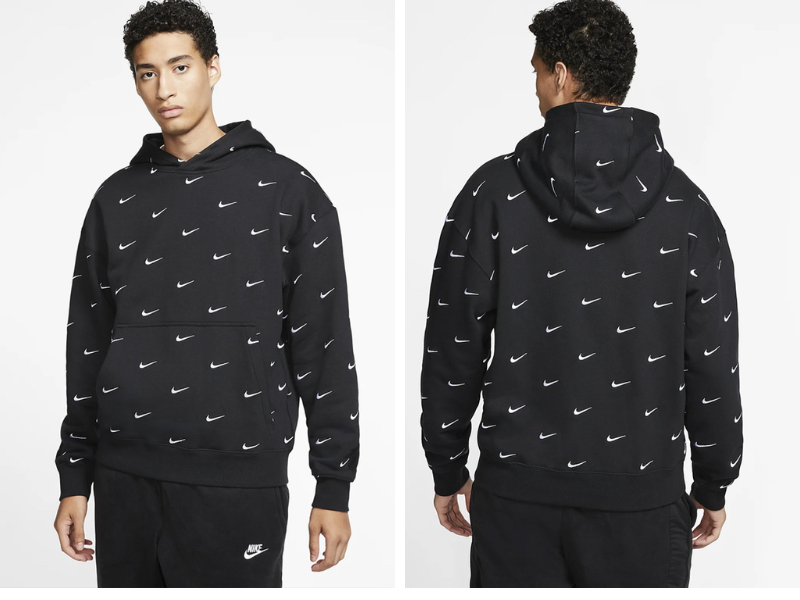 Áo hoodie nam cực chất có logo Swoosh của NIKE