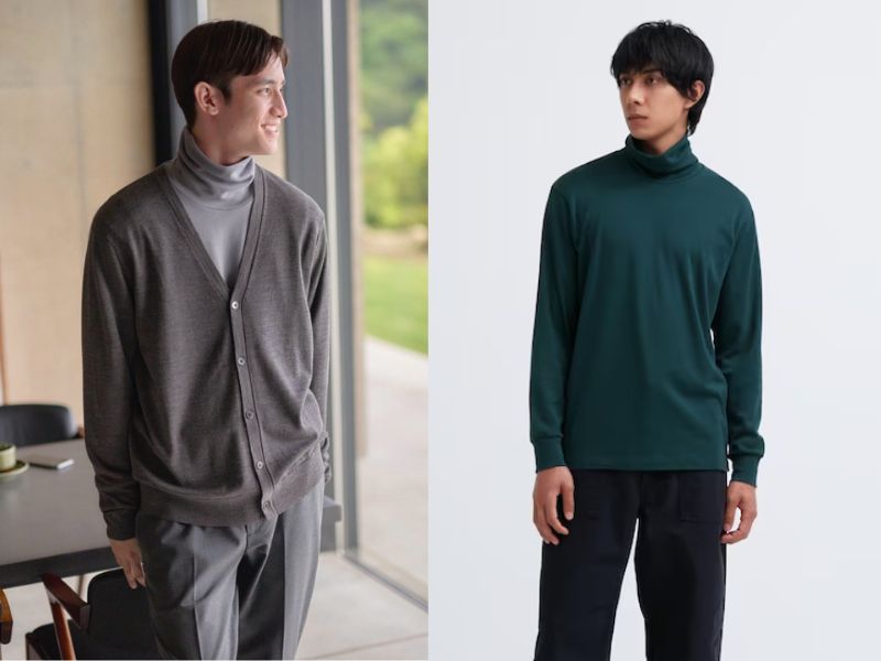 Áo giữ nhiệt cao cổ nam nhà Uniqlo