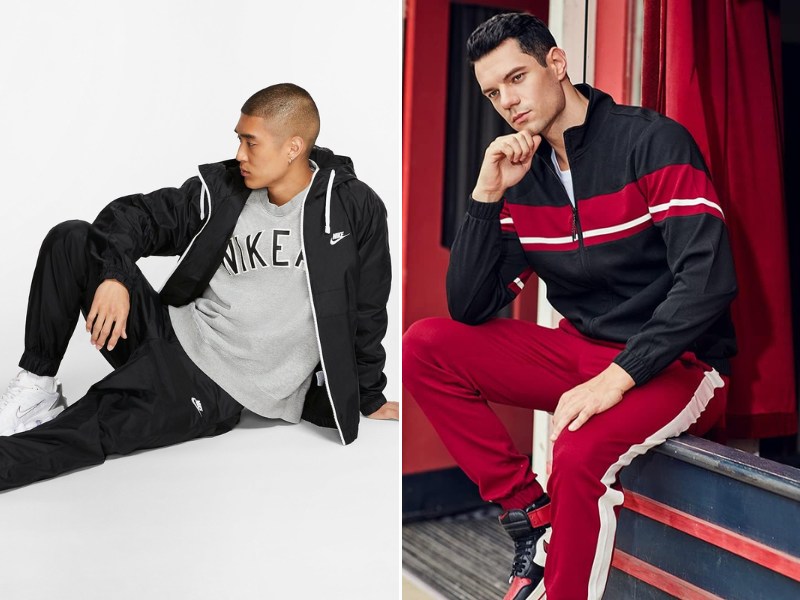 Phối Tracksuit với áo sweater