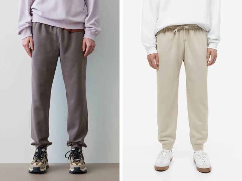 Quần jogger nỉ nam H&M