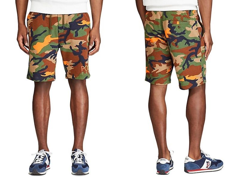 Quần short rằn ri nam Camo Cotton - Blend Shorts