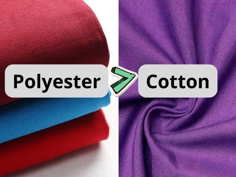 Tỷ lệ Polyester cao khiến chất vải Cotton Poly bị nóng bức
