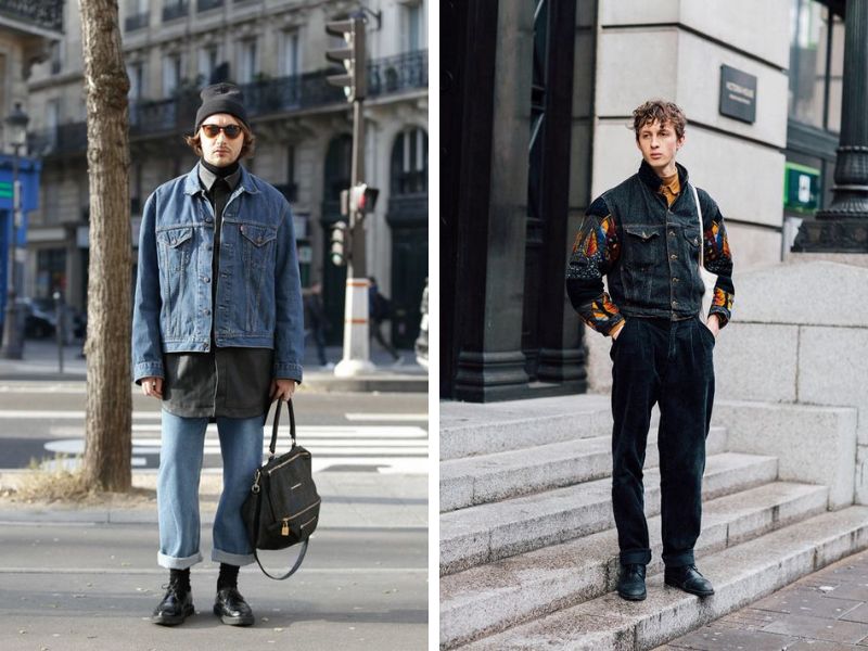 Kết hợp phụ kiện một cách thông minh là bí quyết cho outfit denim on denim 2024