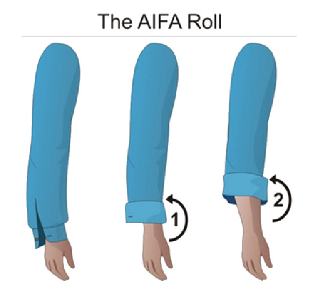 Hướng dẫn xắn tay áo kiểu The AIFA Roll