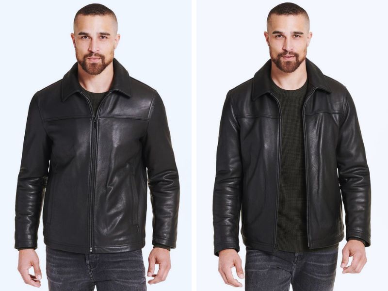 Áo da biker jacket nam Hồng Quân