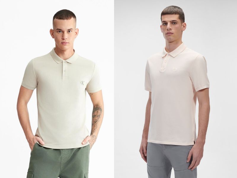 Calvin Klein là một thương hiệu áo polo nổi tiếng trên thế giới 