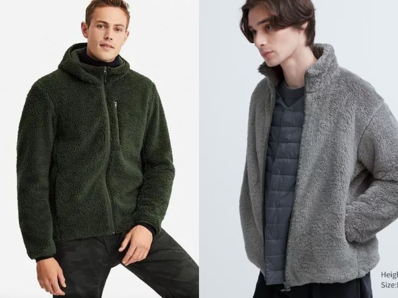 Áo khoác lông cừu nam Uniqlo