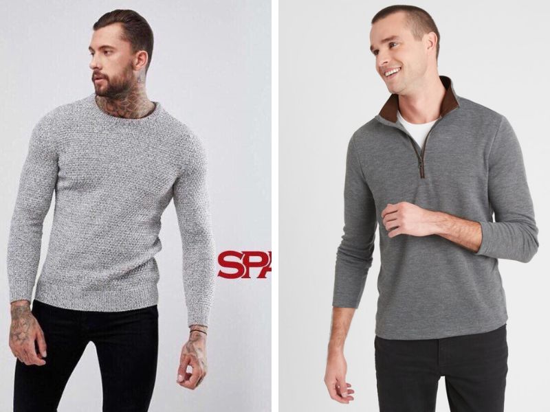 Áo len muối tiêu nam Nam Fashion
