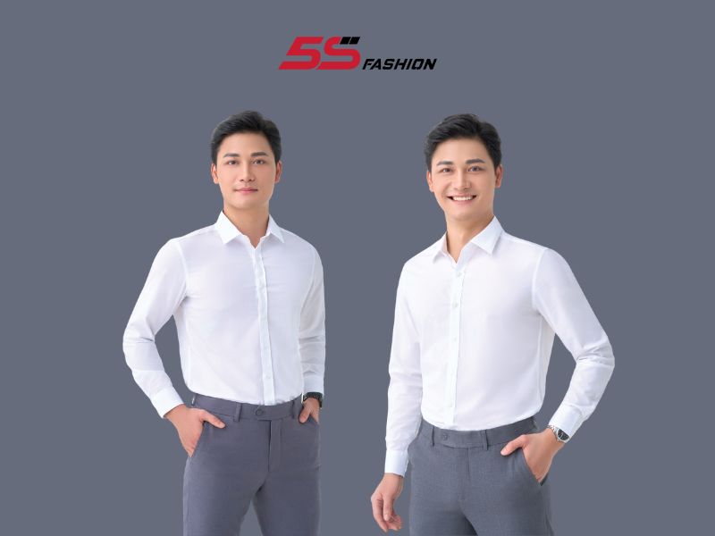 Áo sơ mi nam dài tay cao cấp 5S Fashion