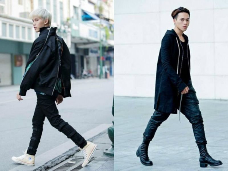 Cách phối đồ màu trung tính dành cho nam theo style all black