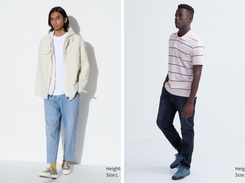 Mẫu quần baggy jeans của cửa hàng Uniqlo