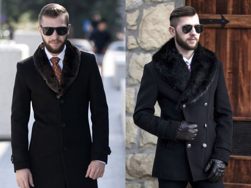 Áo khoác dạ cổ lông nam ở 97.Menswear phù hợp với đa số khách hàng