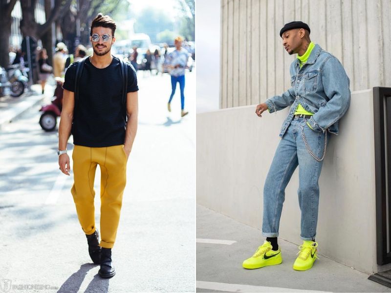 Lưu ý chỉ nen phối không quá 2 màu neon trong cùng một outfit