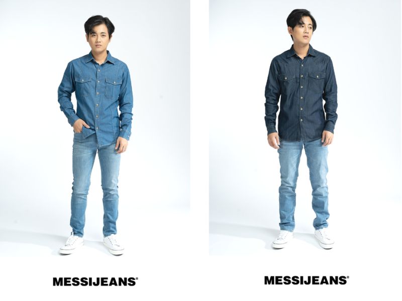 Sản phẩm của shop áo sơ mi denim Messi Jean