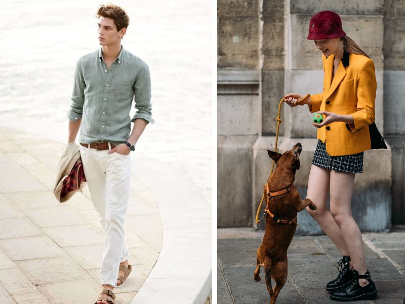 Sơ mi, chân váy là item đặc trưng của phong cách Preppy