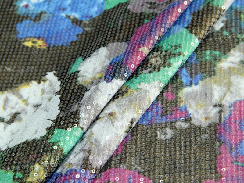 Printed Glitter Fabric