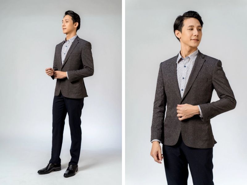 Áo blazer dạ nam Owen 