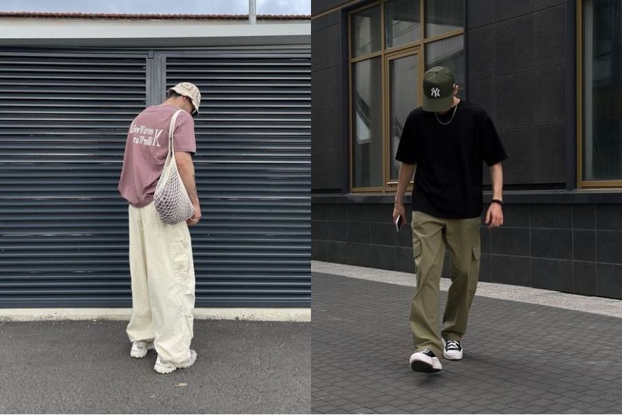 Oversized T-Shirt And Cargo Pants