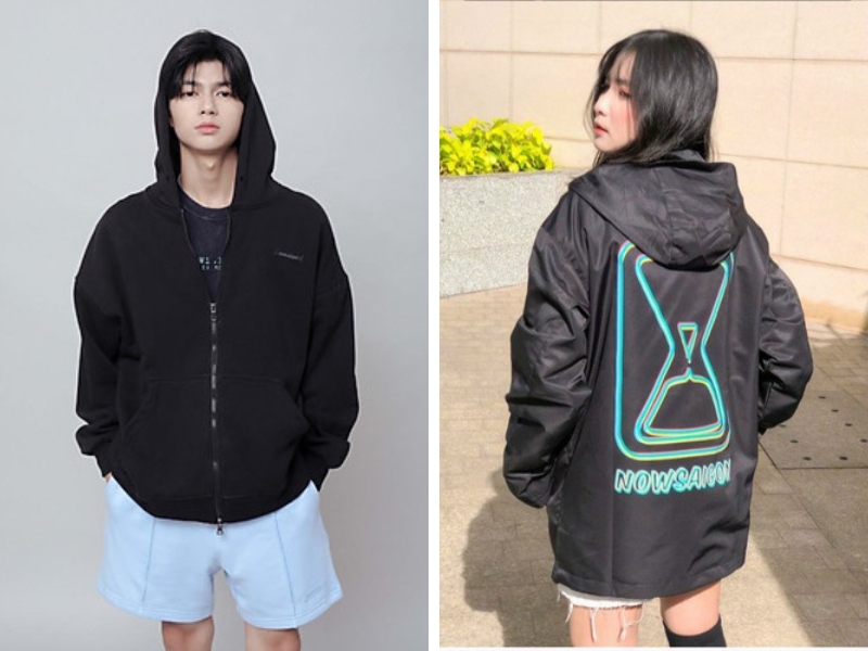 Áo hoodie local brand đẹp - Now Sài Gòn