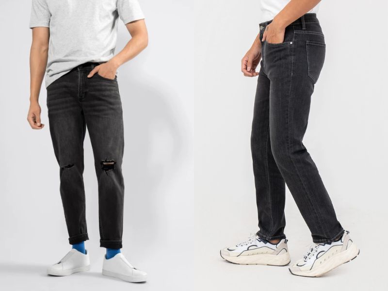 Chàng chân to nên mặc quần jean màu gì?