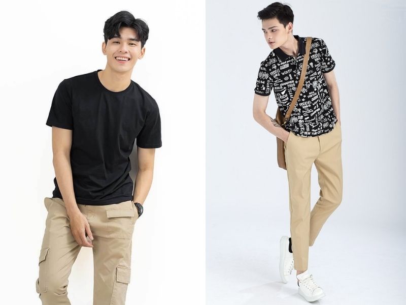 Outfit be phối đen sang trọng, lịch lãm