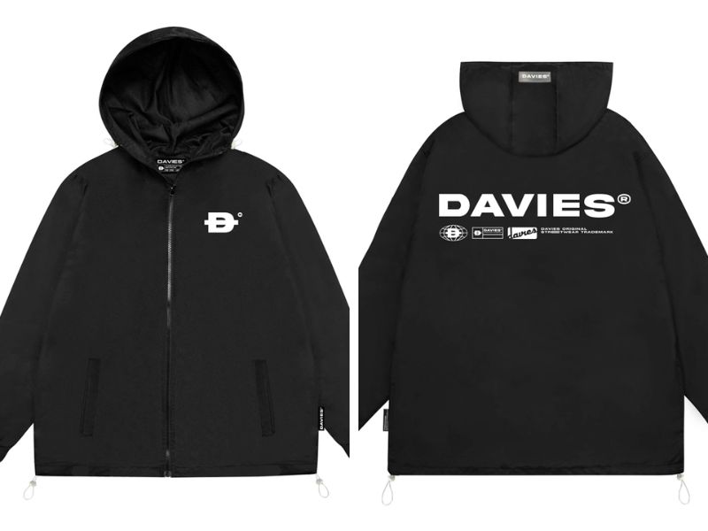 Áo khoác dù hoodie Davies Hooded Basic Jacket 