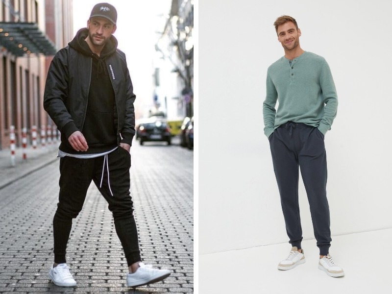 Phong cách hiện đại cùng áo sweater và quần jogger có dây 