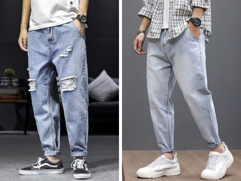 Lựa chọn quần jean baggy phù hợp với dáng người