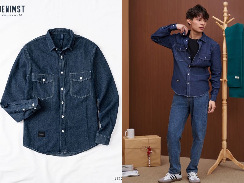 Sản phẩm cúa shop áo sơ mi denim nam Denimst