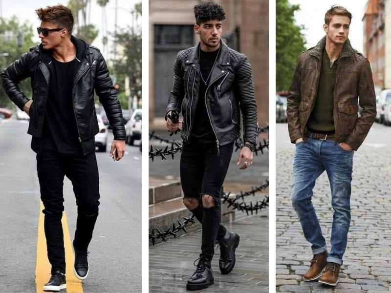 Áo khoác dạ kết hợp quần jeans giúp chàng tự tin hơn