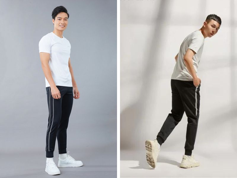 Quần jogger nam có sọc