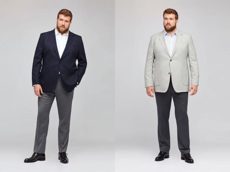 Với những chàng trai béo bụng thì áo blazer là lựa chọn cực kỳ hợp lý