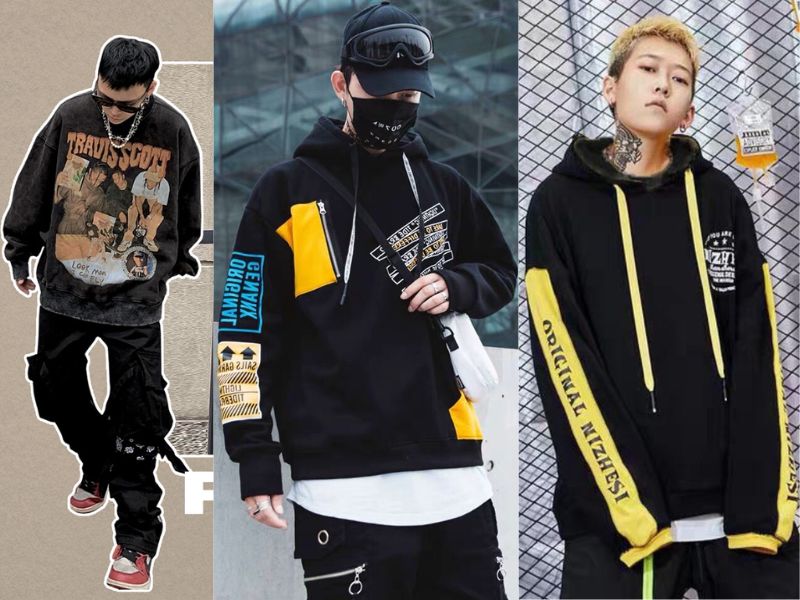 Áo hoodie hiphop trẻ trung, năng động, cá tính