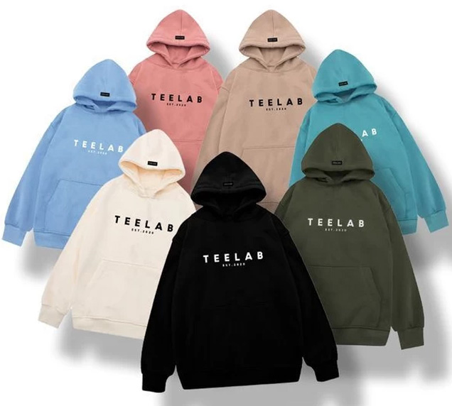 Teelab là thương hiệu quốc dân với các mẫu áo hoodie đơn giản với nhiều tùy chọn màu sắc tùy vào sở thích của người dùng