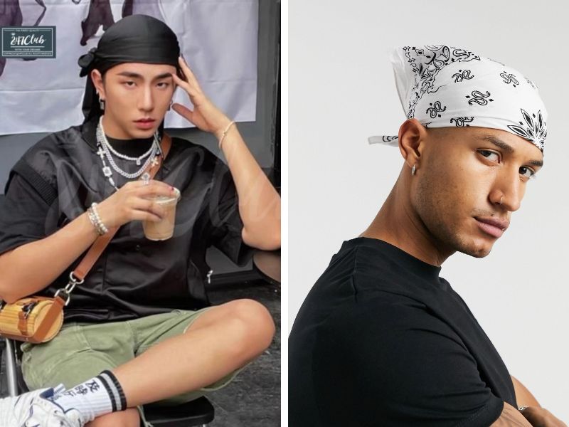 Buộc khăn bandana theo phong cách “cướp biển”