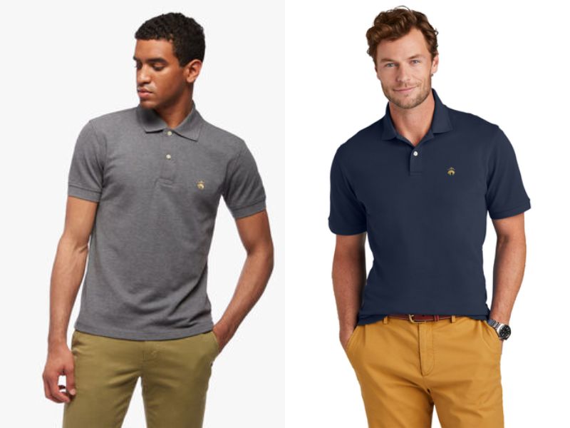 Brooks Brothers là thương hiệu áo polo nổi tiếng có đủ kiểu dáng áo khác nhau cho chàng lựa chọn