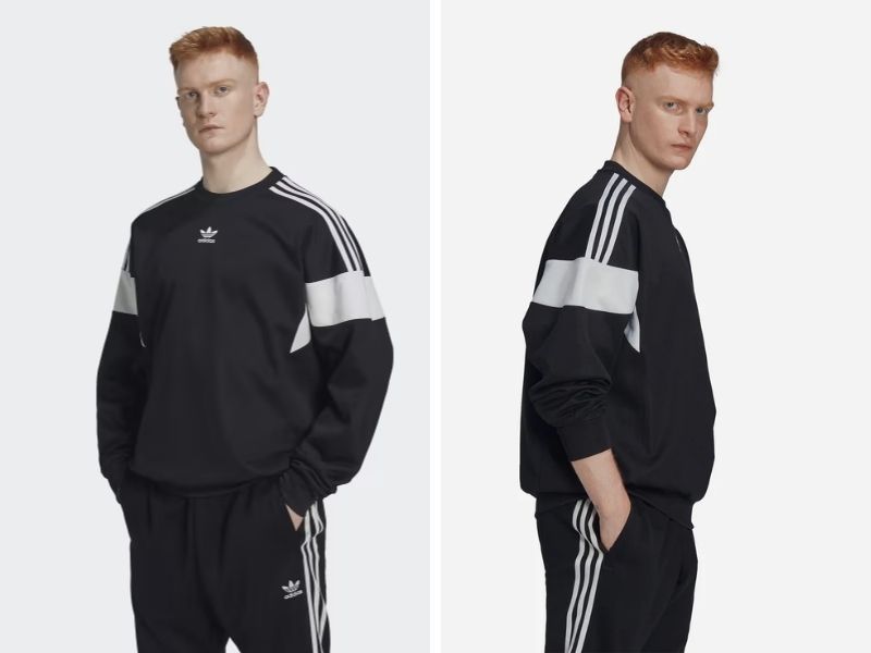 Áo nỉ sweatshirt phong cách classic của Adidas