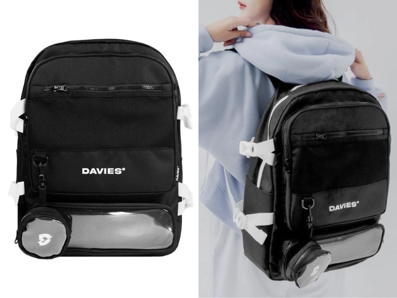 Sản phẩm Balo Black Original Plastic Backpack của nhà Davies