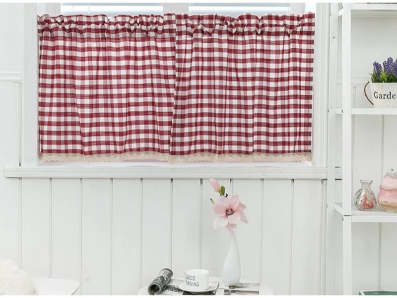 Rèm cửa họa tiết Gingham