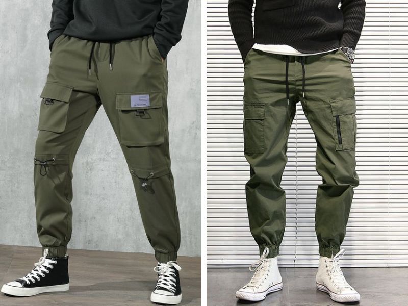 Giày Converse và quần jogger