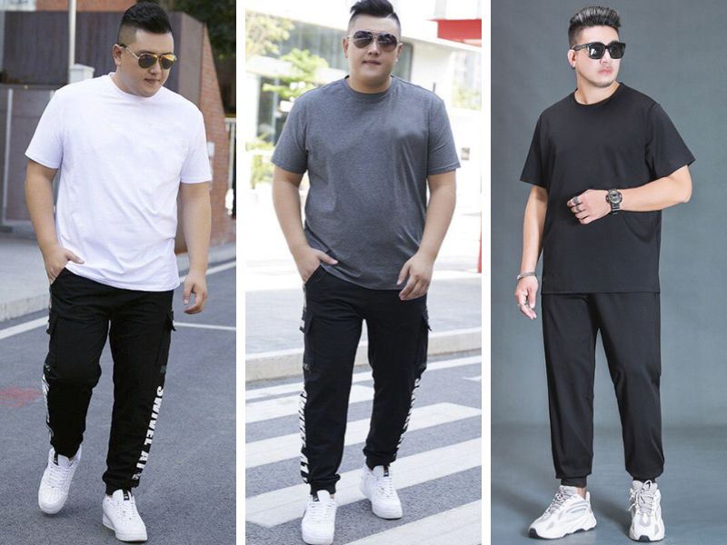 Áo thun basic phối quần jogger