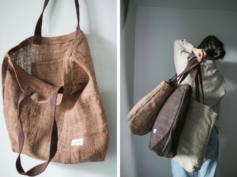 Túi xách làm từ vải hemp