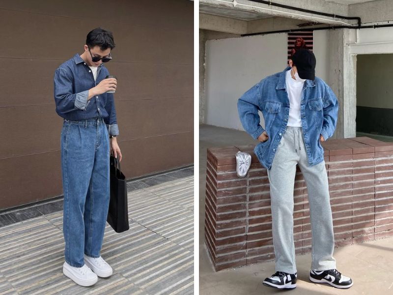 Mua quần baggy jean nam trên Facebook của Denimst 