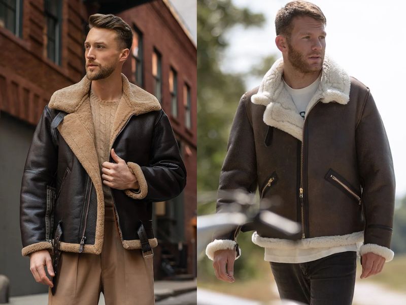 Áo khoác Shearling Bomber Jacket là một item cực kì phù hợp với phong cách vintage mùa đông