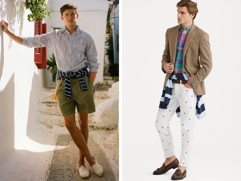 Phong cách Preppy phù hợp với người yêu thích hoa văn, họa tiết