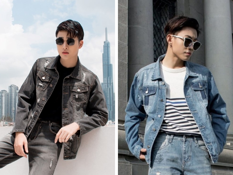 Áo khoác denim jacket nam nhà Yame